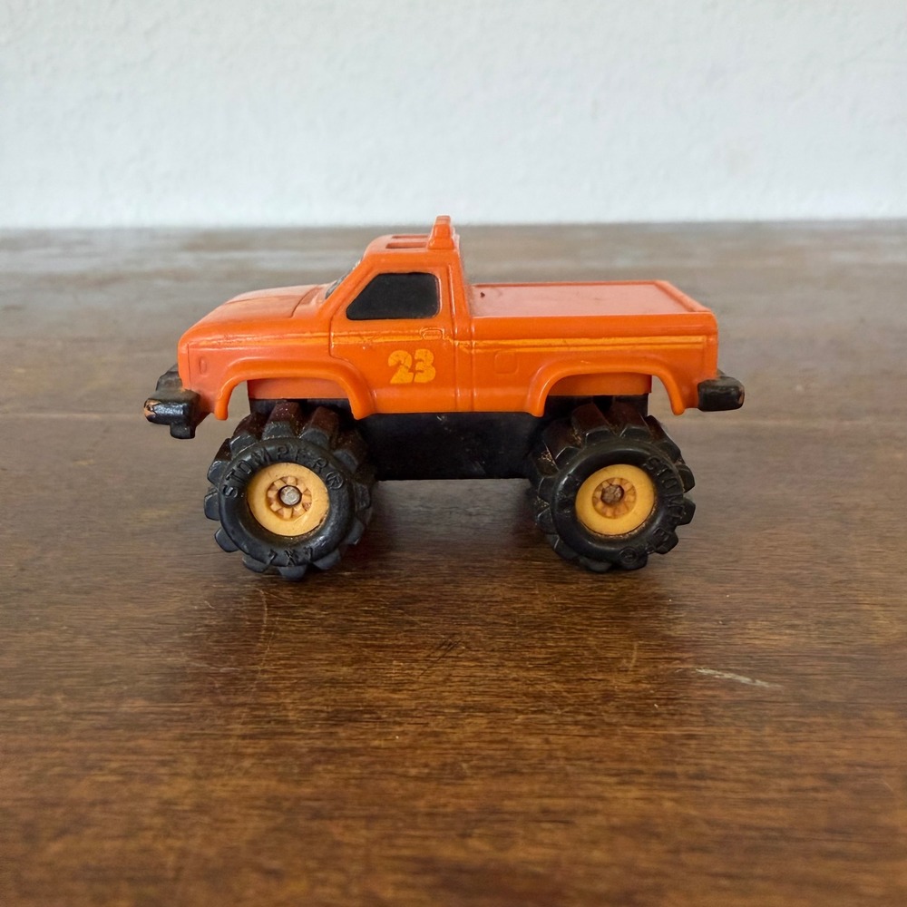 Vintage Schaper Stomper  4X4 Orange 80s Ford Truck McDonalds Toy 23